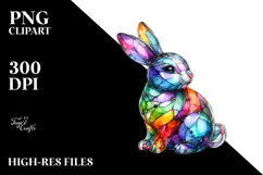 Colorful Bunny Made of PNG Product Image 2