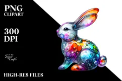 Colorful Bunny Made of PNG Product Image 2