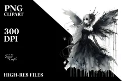 Whimsical Gothic Fairy, Transparent PNG Product Image 2