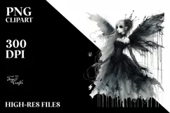 Whimsical Gothic Fairy, Transparent PNG Product Image 3