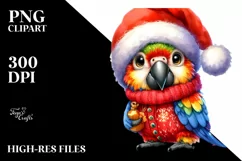 a Cute Watercolor Macaw PNG Product Image 3