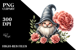 Cute Gnome with Big Hat, PNG Product Image 2