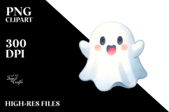 Funny Cute Ghost, High-Res PNG Product Image 2