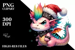 Angry Dragon in Pastel PNG Product Image 7