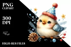 Bird with Party Hat, Transparent PNG Product Image 1