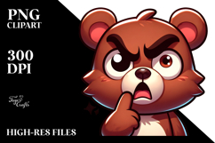 Cute Cartoon Bear Design, Trending PNG Product Image 2