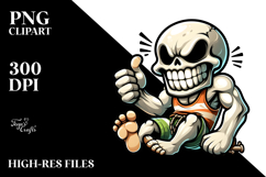 Excited Skull, Silly PNG Product Image 2