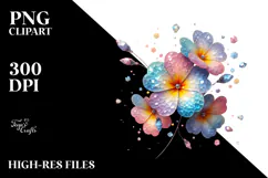 Colorful Glossy Diamond Primrose PNG Product Image 2