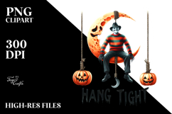 Freddy Krueger Moon Hanging PNG Product Image 2