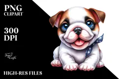 Happy Baby Bulldog PNG Product Image 2