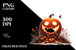 Funny Simple Jack-o&#039;-lantern, Transparent PNG Product Image 2