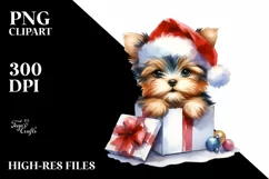 Watercolor Yorkshire Terrier, Expressive Face PNG Product Image 3