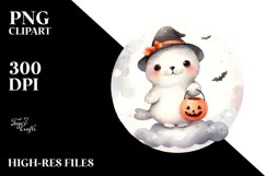 Cute Baby Seal Halloween PNG Product Image 2