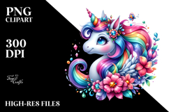 Funny Running Unicorn PNG Product Image 2