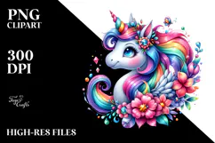 Funny Running Unicorn PNG Product Image 2