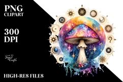 Magical Celestial Mushroom Tarot, SPLASH PNG Product Image 2