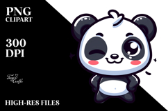 Joyful Panda with Silly Smirk PNG Product Image 2