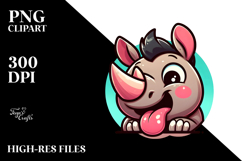 Sarcastic Rhino, PNG Product Image 2