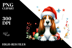 Christmas Cat with Santa Hat, PNG Product Image 2