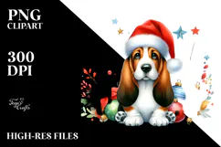 Christmas Cat with Santa Hat, PNG Product Image 2