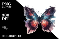 Butterfly Half of Butterfly Silhouettes PNG Product Image 2