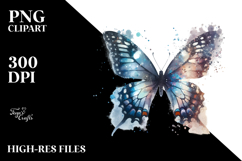 Butterfly Half of Butterfly Silhouettes PNG Product Image 2