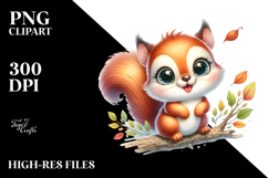 Squirrel with Big Eyes, Transparent PNG Product Image 2