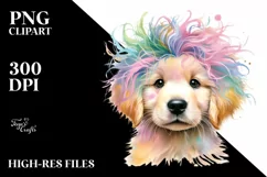 Expressive Baby Golden Retriever PNG Product Image 3