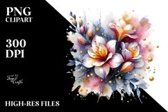 Abstract Shiny Freesia | Sublimation Clipart Product Image 3