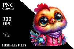 Vibrant Baby Rooster PNG Product Image 2