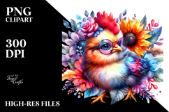 Dramatic Baby Rooster, PNG Product Image 2