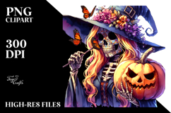 Colorful Witch Halloween Clipart Product Image 2
