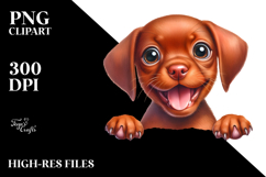 Enthusiastic Baby Vizsla Clipart Product Image 2