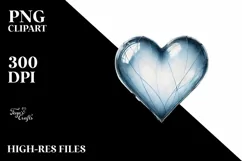 Simple Watercolor Heart PNG Product Image 2