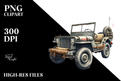 Vintage Oilish Jeep with Stars, 20 oz Tumbler PNG Product Image 2
