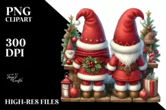 Red Christmas Gnomes with High Detail Product Image 2