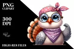Funny Baby Turkey Dove PNG Product Image 1