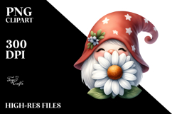 Cute GNOME with Big Hat PNG Product Image 2