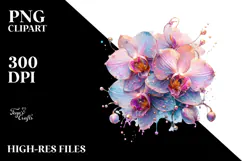 Detailed Vibrant Orchid PNG Product Image 2