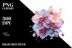 Detailed Vibrant Orchid PNG Product Image 1