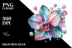 Detailed Vibrant Orchid PNG Product Image 1