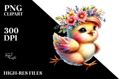 Excited Baby Chicken Watercolor Product Image 2