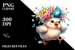 Excited Baby Chicken Watercolor Product Image 2