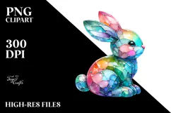 Colorful Bunny Made of PNG Product Image 2