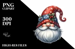 Detailed Christmas Gnome PNG Product Image 1
