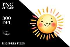 Smiling Sun and Star PNG Product Image 2
