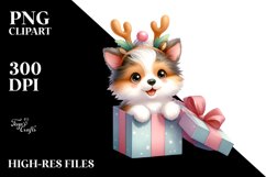 Watercolor Collie Baby PNG Product Image 1