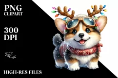 Watercolor Pembroke Welsh Corgi PNG Product Image 1
