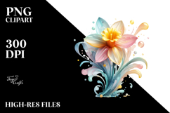 Shiny Daffodil Watercolor Product Image 2