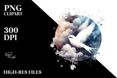 Bird Made of Splashes PNG Product Image 2